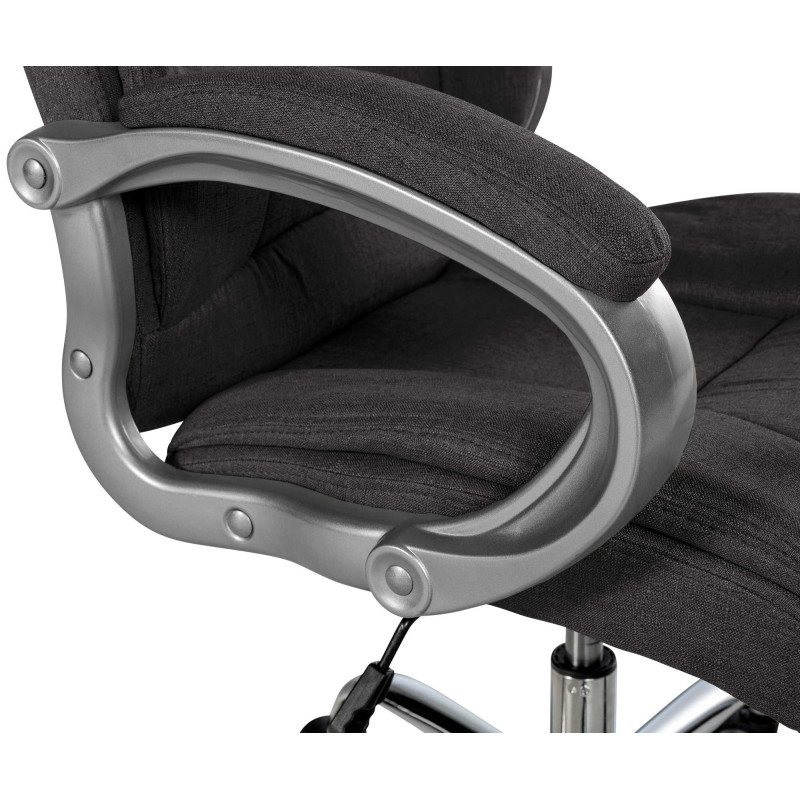 Chaise de bureau BIG Apollo en tissu gris foncé