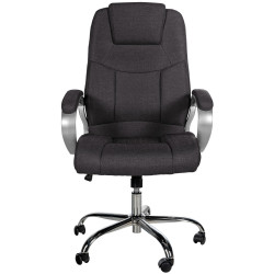 Chaise de bureau BIG Apollo en tissu gris foncé