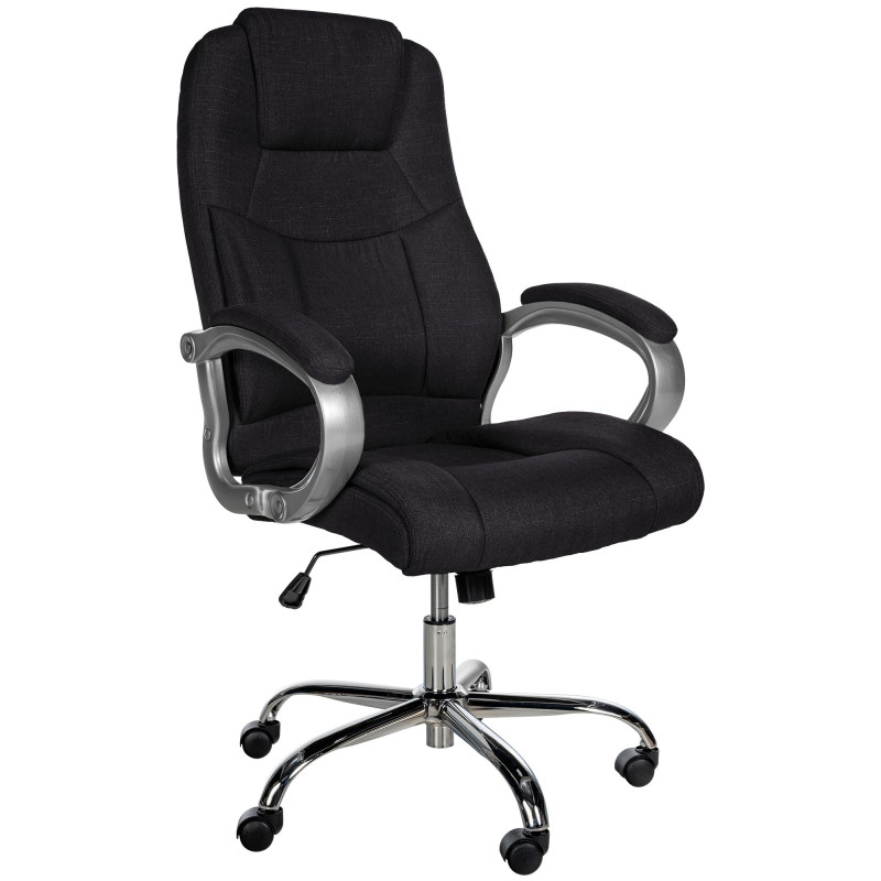 Chaise de bureau BIG Apollo en tissu noir