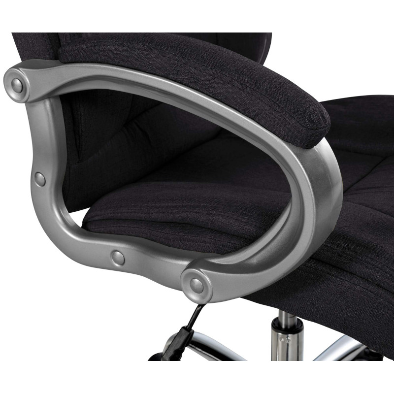Chaise de bureau BIG Apollo en tissu noir