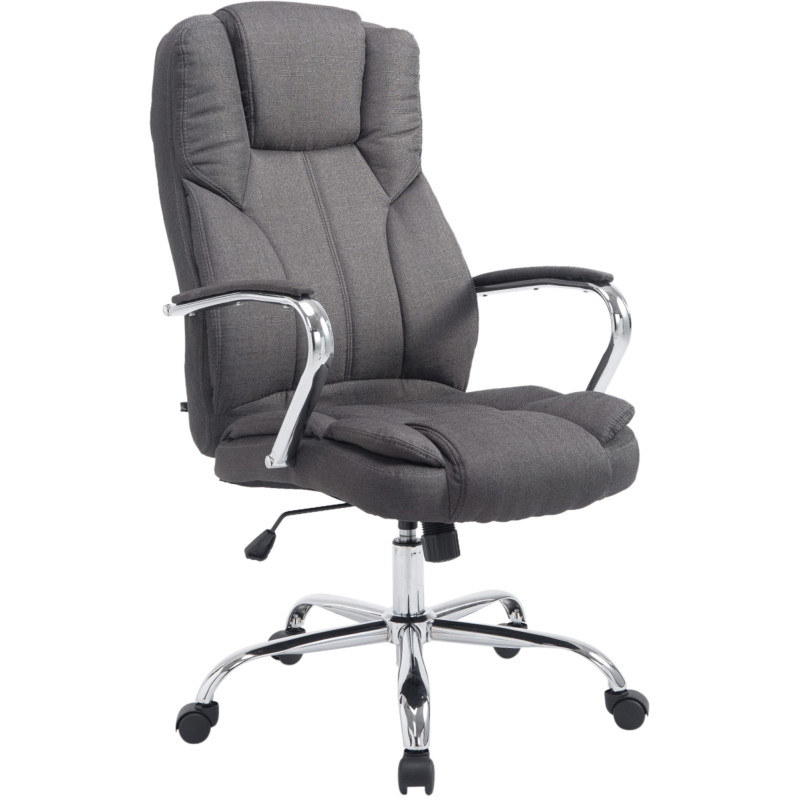Chaise de bureau BIG Xanthos en tissu gris foncé