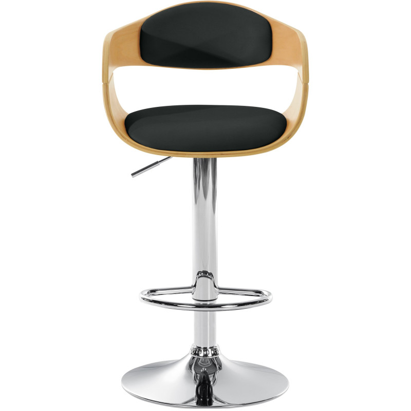 Taburete de bar Kingston C, natural/negro