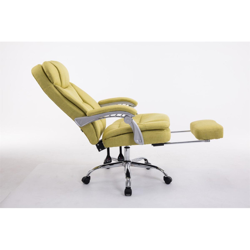 Chaise de bureau XL en tissu Troy vert