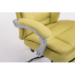 Chaise de bureau XL en tissu Troy vert