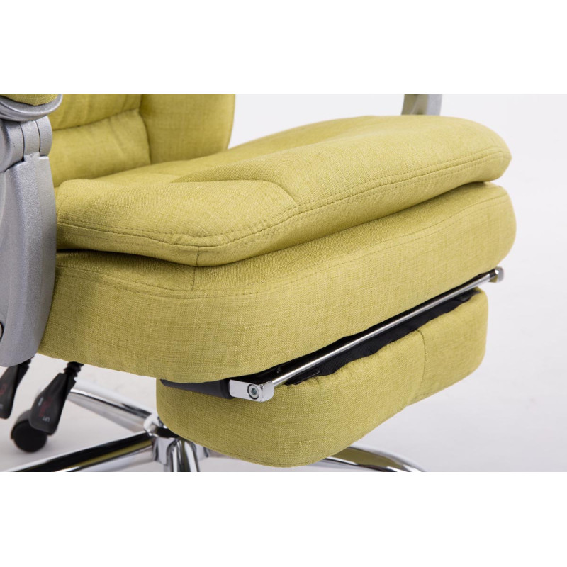 Chaise de bureau XL en tissu Troy vert