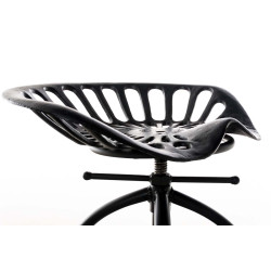 Tabouret de bar noir Mimosa