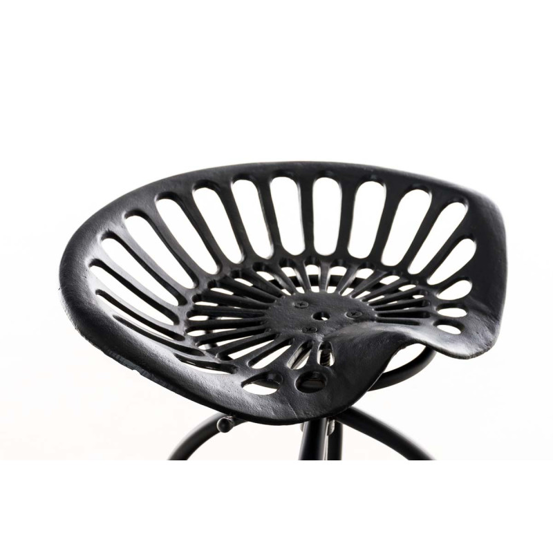 Tabouret de bar noir Mimosa