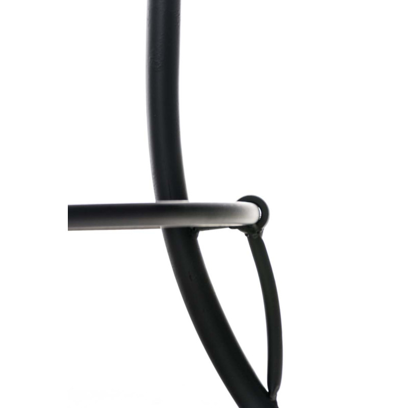 Tabouret de bar noir Mimosa