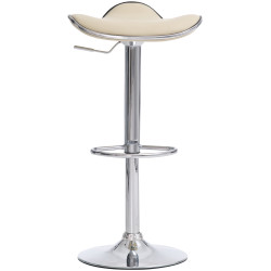 Conjunto de 2 banquetas de bar Shanghai C creme