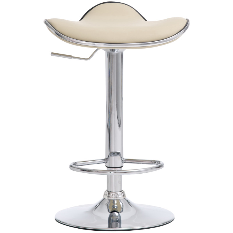 Conjunto de 2 banquetas de bar Shanghai C creme