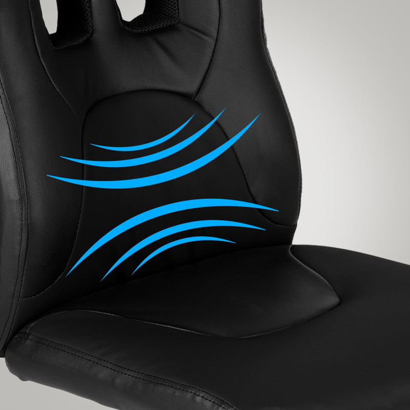 Chaise de bureau pour enfants Fun noir/noir