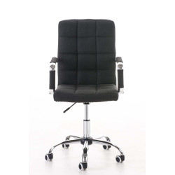 Chaise de bureau Deli V2 en tissu noir