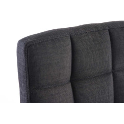 Chaise de bureau Deli V2 en tissu noir