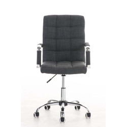 Chaise de bureau Deli V2 en tissu gris