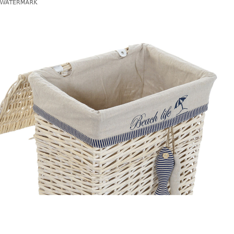 Set de basket DKD Home Decor 47 x 35 x 56 cm Polyester Spirales (5 Unités)