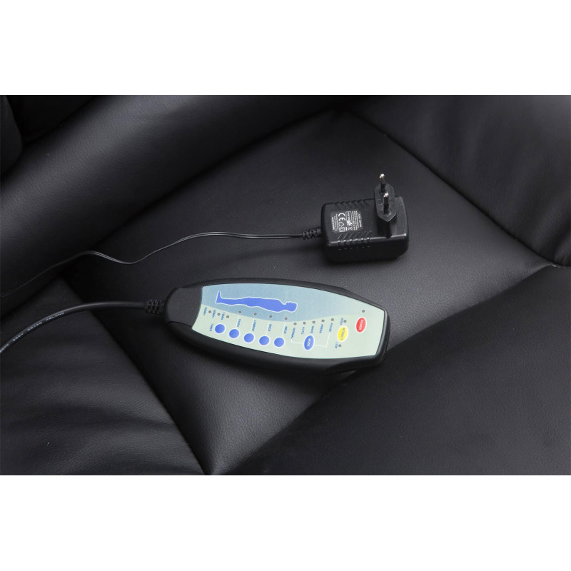 Chaise de bureau Pacific avec fonction massage noir