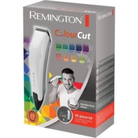 Remington HC5035 Coffret Cheveux Homme Color Cut, Tondeuse Cheveux 11 Sabots, Lames Auto-Aff˚tées Acier Inoxydable