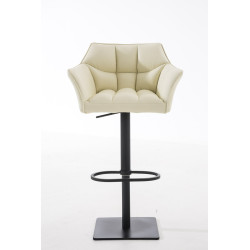 Taburete de bar Damaso B, color crema