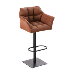 Tabouret de bar Damaso B marron clair