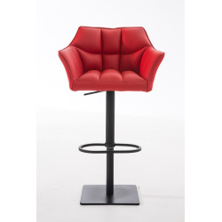 Taburete de bar rojo Damaso B