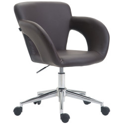 Chaise de bureau Edison brun