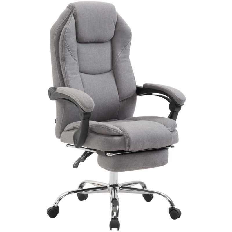 Chaise de bureau en tissu Castle gris