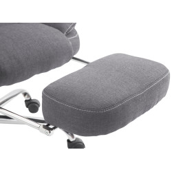 Chaise de bureau en tissu Castle gris