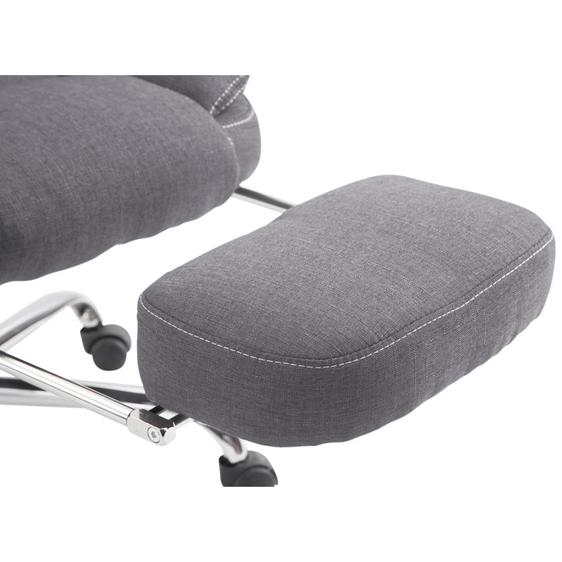 Chaise de bureau en tissu Castle gris