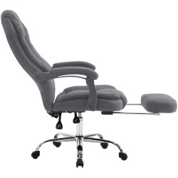 Chaise de bureau en tissu Castle gris
