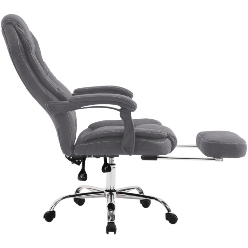 Chaise de bureau en tissu Castle gris