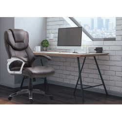 Chaise de bureau Texas V2 brun