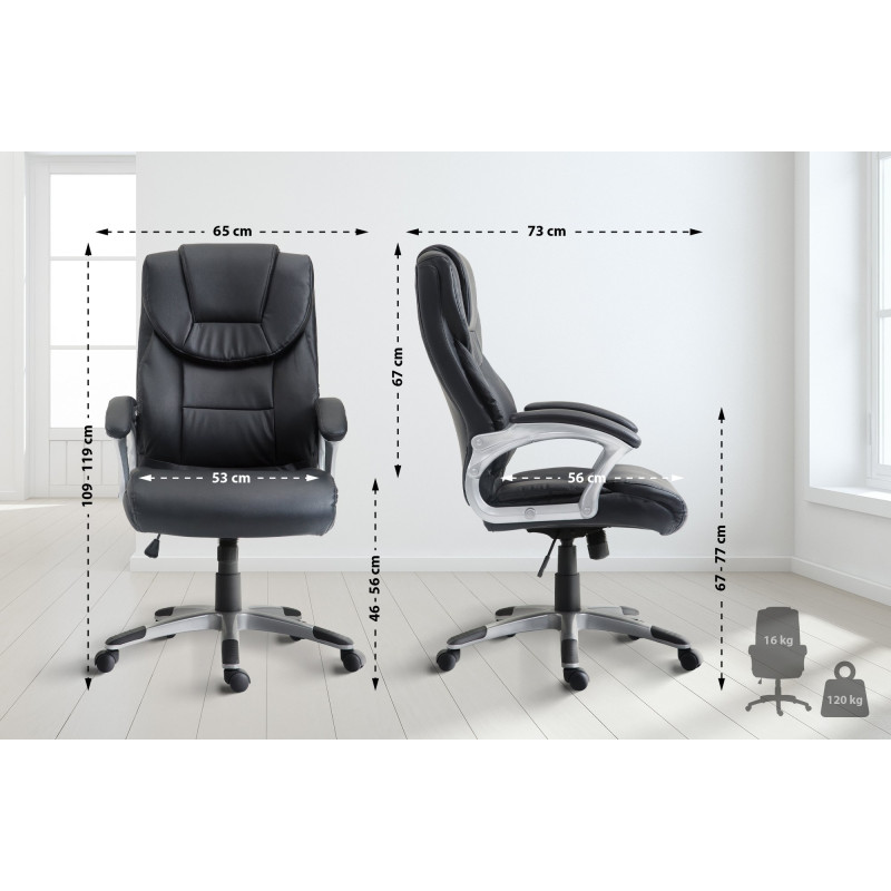 Chaise de bureau Texas V2 noir