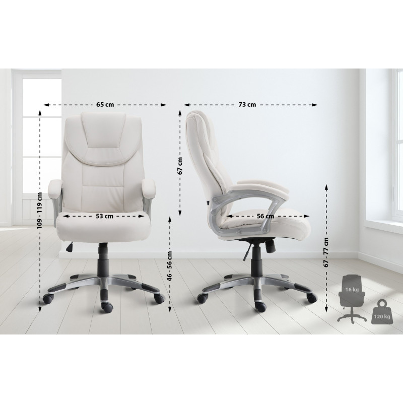Chaise de bureau Texas V2 blanc