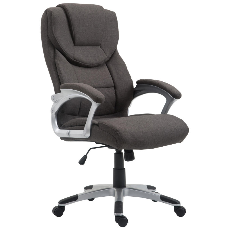 Chaise de bureau Texas V2 en tissu gris foncé