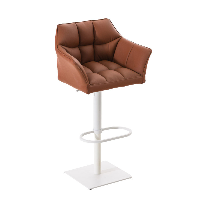 Tabouret de bar Damaso W marron clair