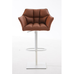 Tabouret de bar Damaso W marron clair