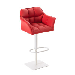 Tabouret de bar rouge Damaso W