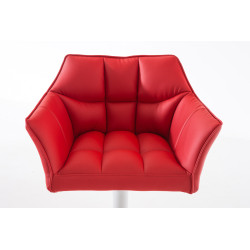 Taburete de bar rojo Damaso W