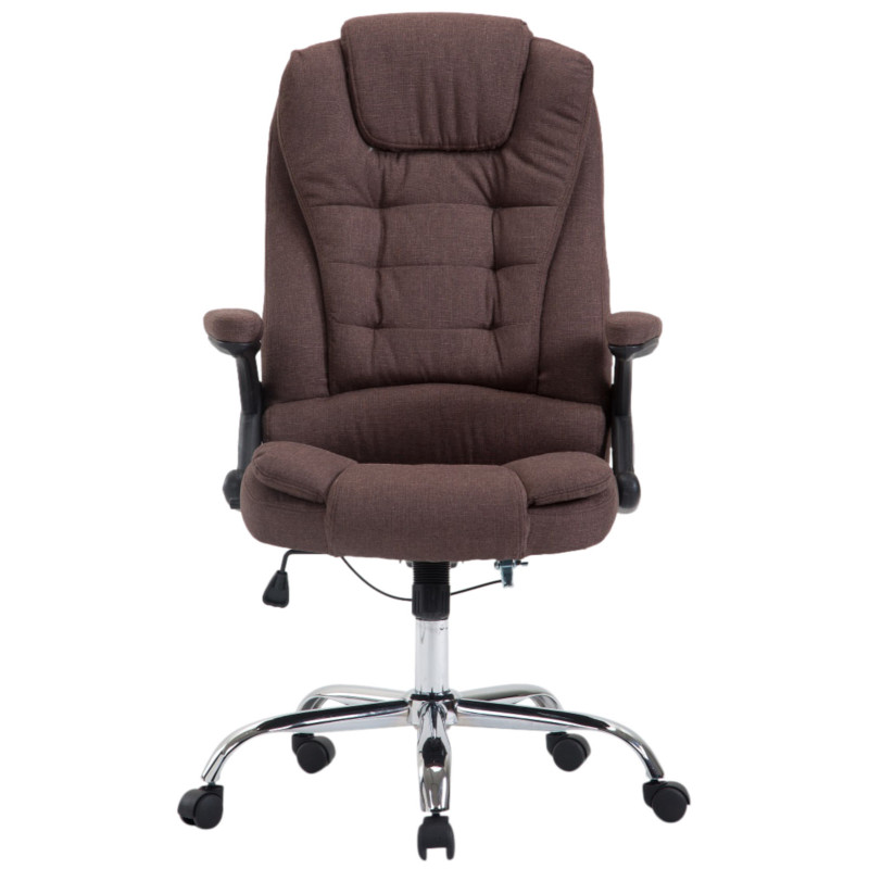 Chaise de bureau Thor en tissu brun