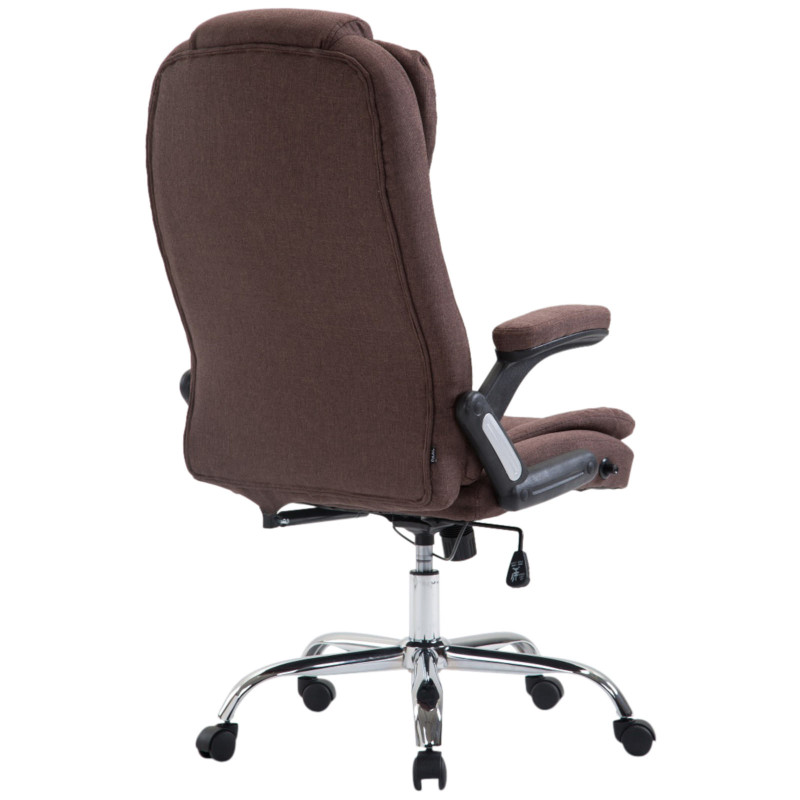 Chaise de bureau Thor en tissu brun