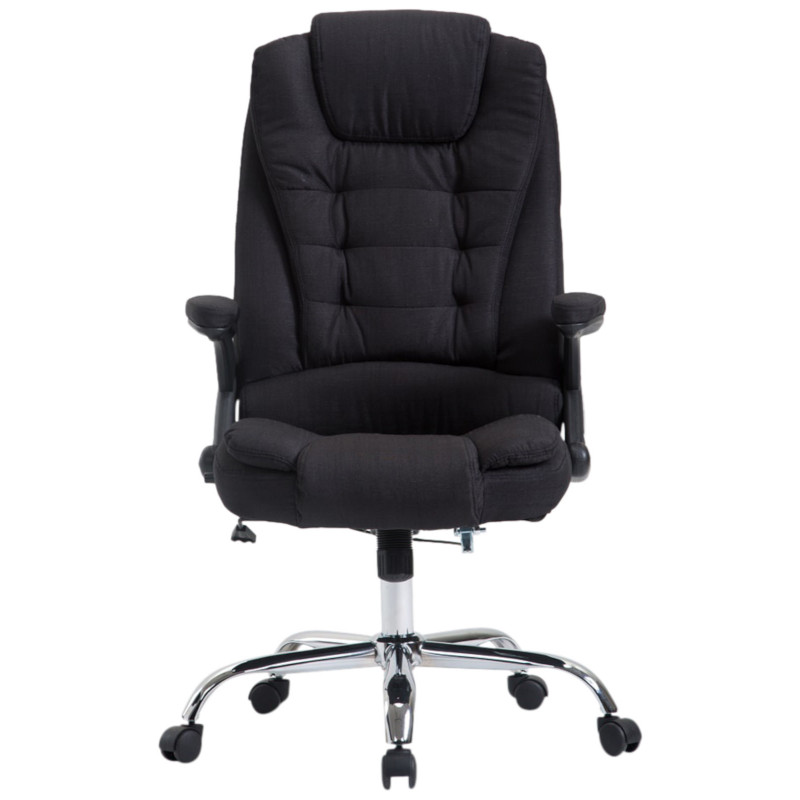 Chaise de bureau Thor en tissu noir