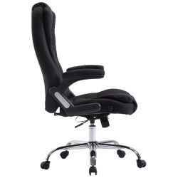 Chaise de bureau Thor en tissu noir