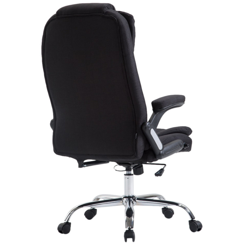 Chaise de bureau Thor en tissu noir