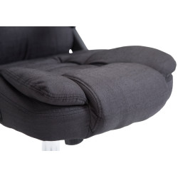 Chaise de bureau Thor en tissu noir