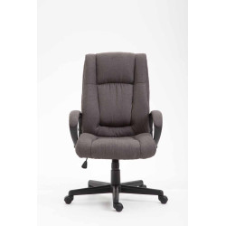Chaise de bureau XL Sparta en tissu gris foncé