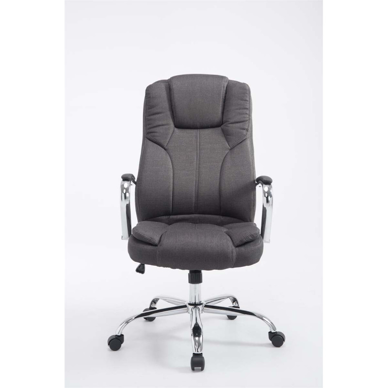 Chaise de bureau BIG Xanthos tissu V2 gris foncé
