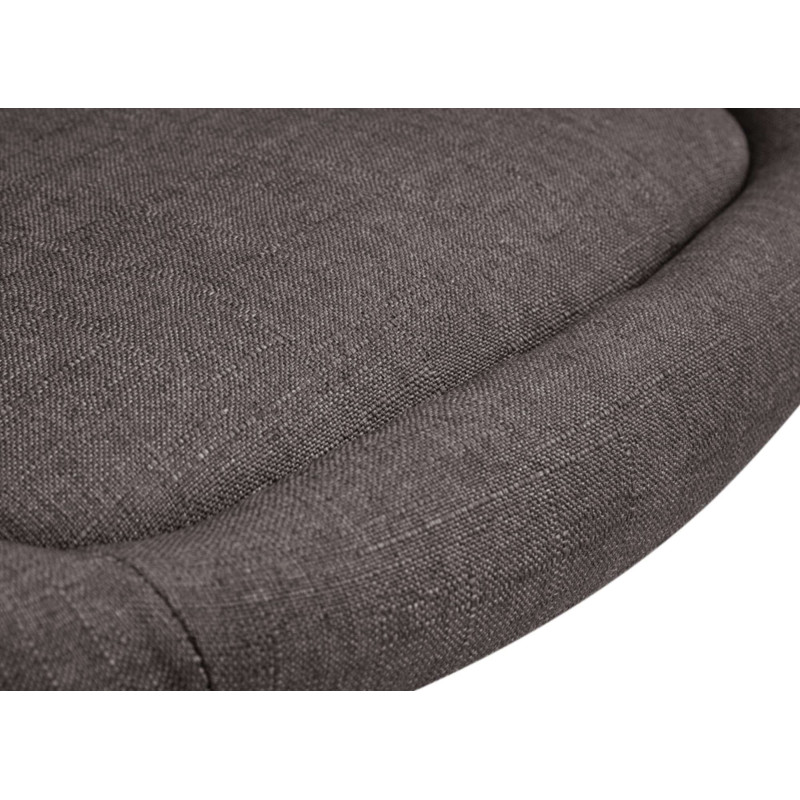 Tabouret de bar Miami V2, tissu C, gris foncé