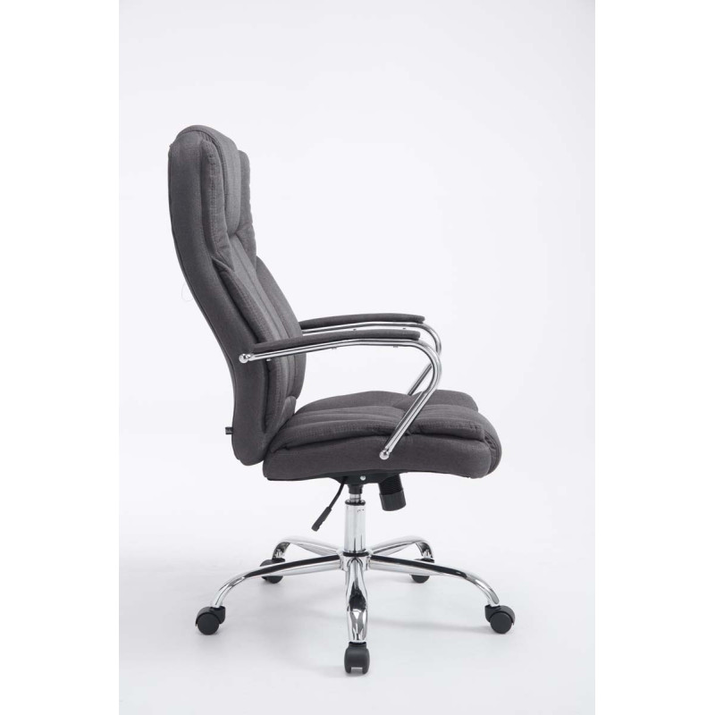 Chaise de bureau BIG Xanthos tissu V2 gris foncé