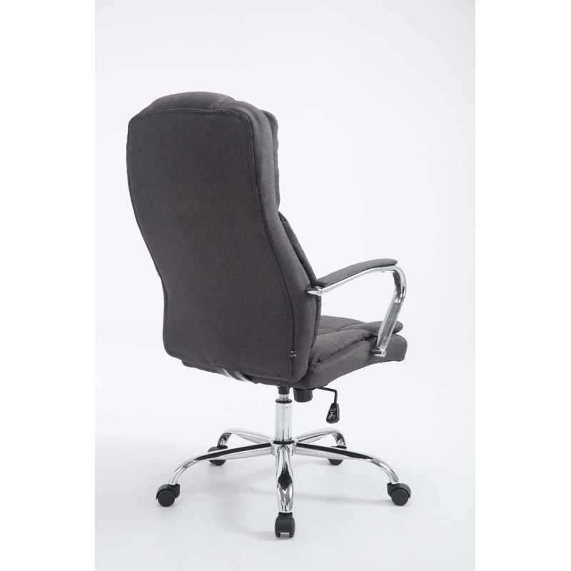 Chaise de bureau BIG Xanthos tissu V2 gris foncé