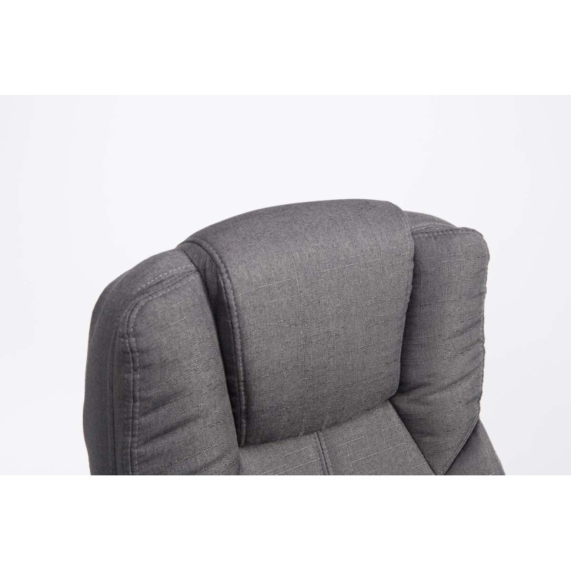 Chaise de bureau BIG Xanthos tissu V2 gris foncé